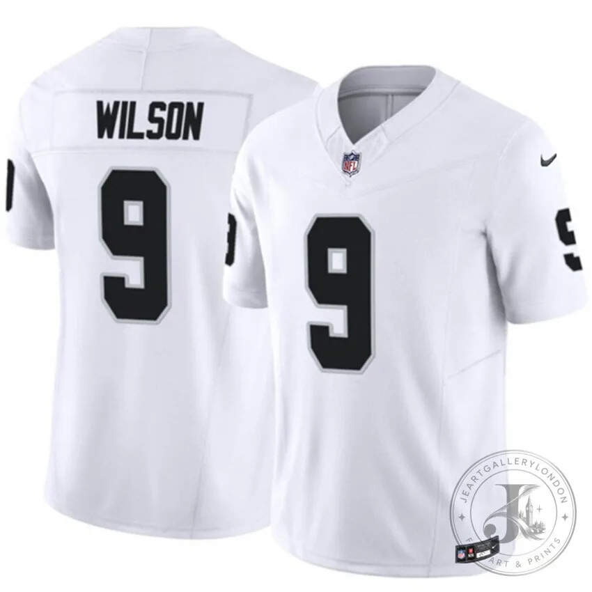 Tyree Wilson Las Vegas Raiders White Football Jersey Number 9
