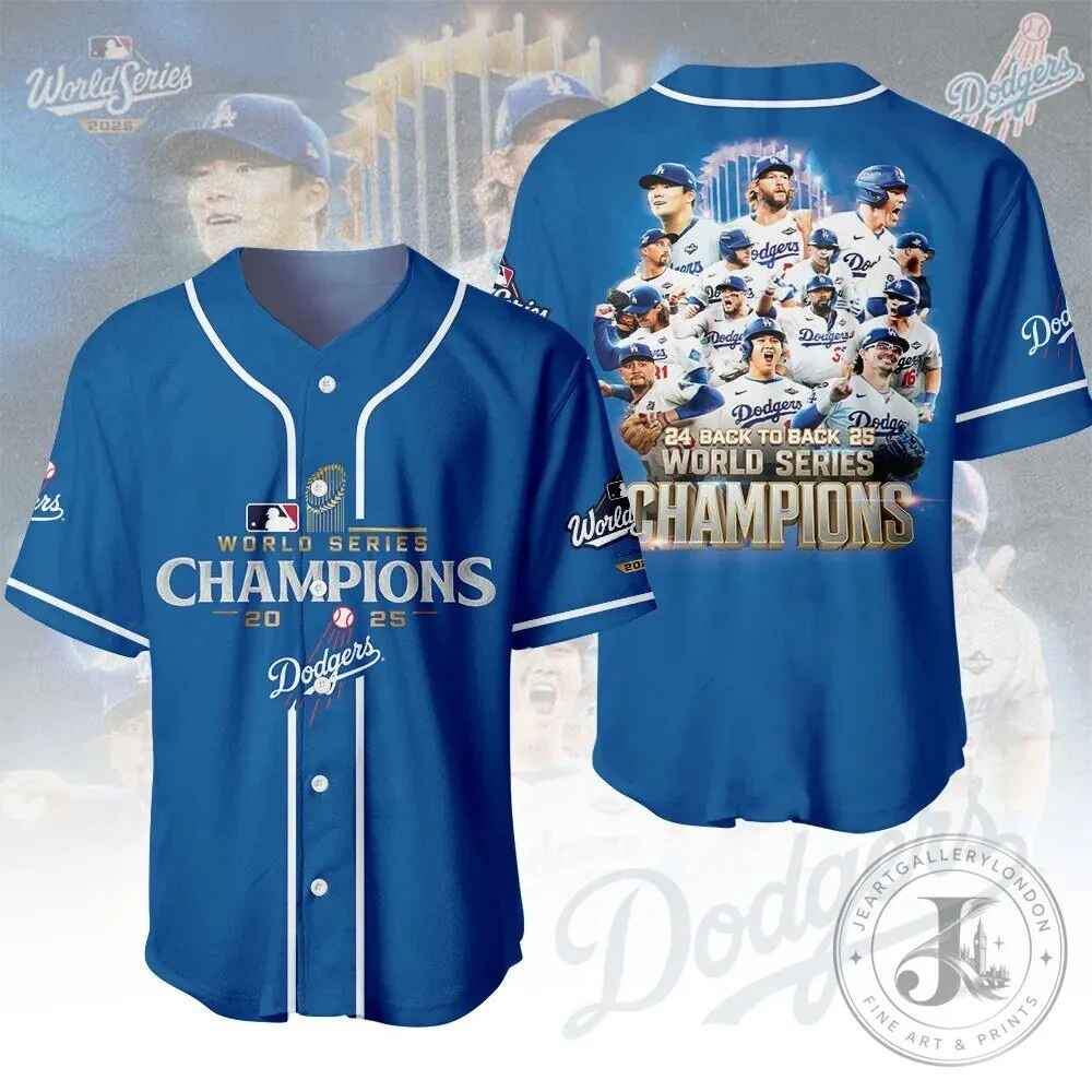 2025 Baseball Jersey for Los Angeles Dodgers World Series Champions